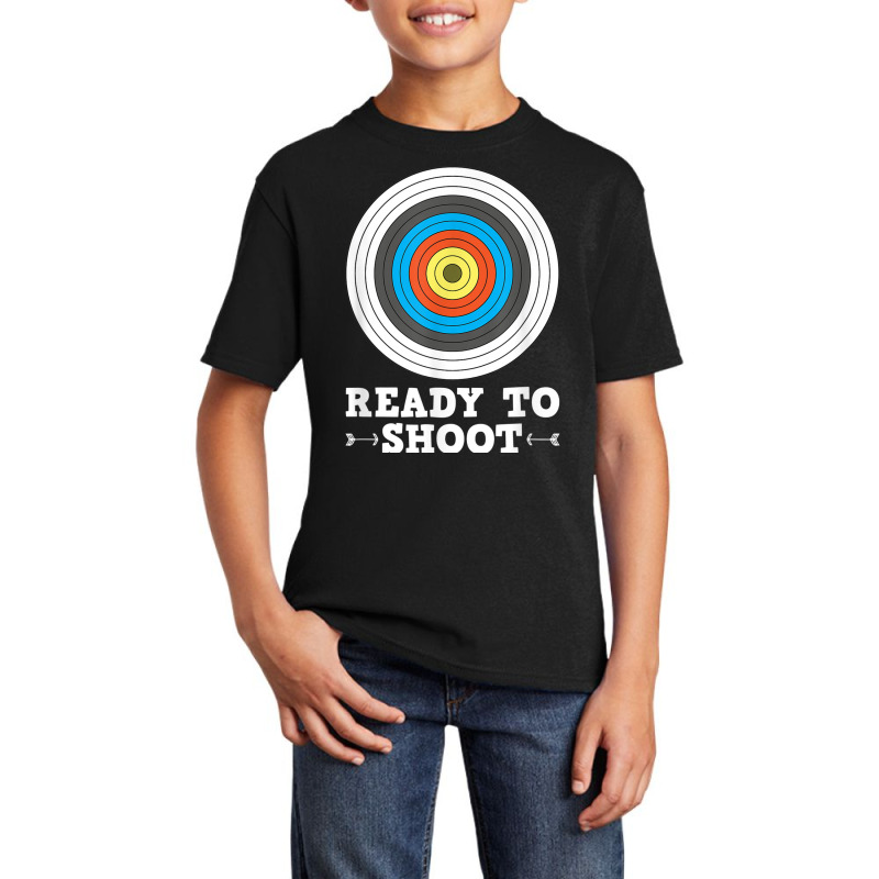 Ready To Shoot Bow And Arrow Archery Target Basic Youth T-shirt | Artistshot