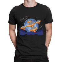 Sci Fi Unidentified Flying Object Ufo Outer Space  T-shirt | Artistshot