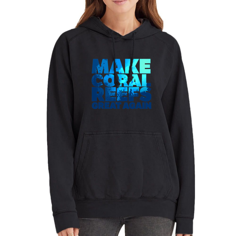 Save Our Oceans Reef Ocean Coral Vintage Hoodie by TedWidener | Artistshot