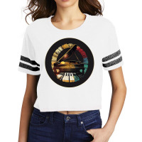 Piano Instrument For Pianist Musician Keyboard Pla Scorecard Crop Tee | Artistshot