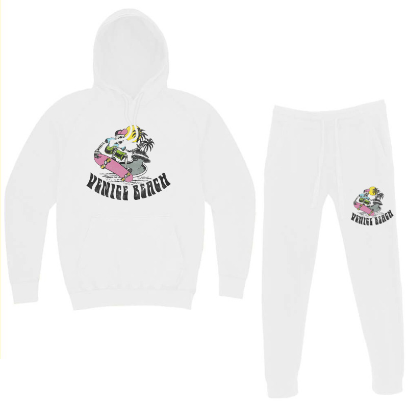 Retro Venice Beach Skateboarding Skeleton Hoodie & Jogger set by TamariGinter | Artistshot