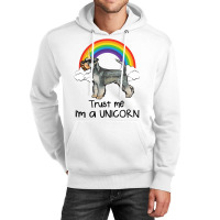 Rainbow Miniature Schnauzer Trust Me Im A Unicorn  Unisex Hoodie | Artistshot