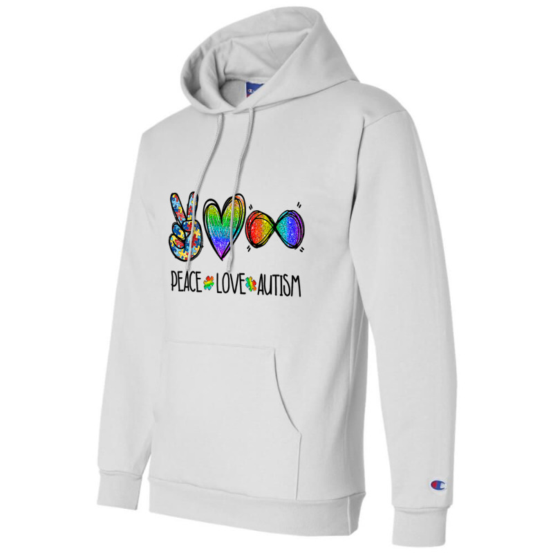 Peace Love Infinity Symbol Cute Autism Awareness G Champion Hoodie by LamiyaAlejo | Artistshot