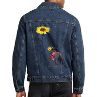 Staffordshire Bull Terrier My Friends My Sunshine Men Denim Jacket | Artistshot