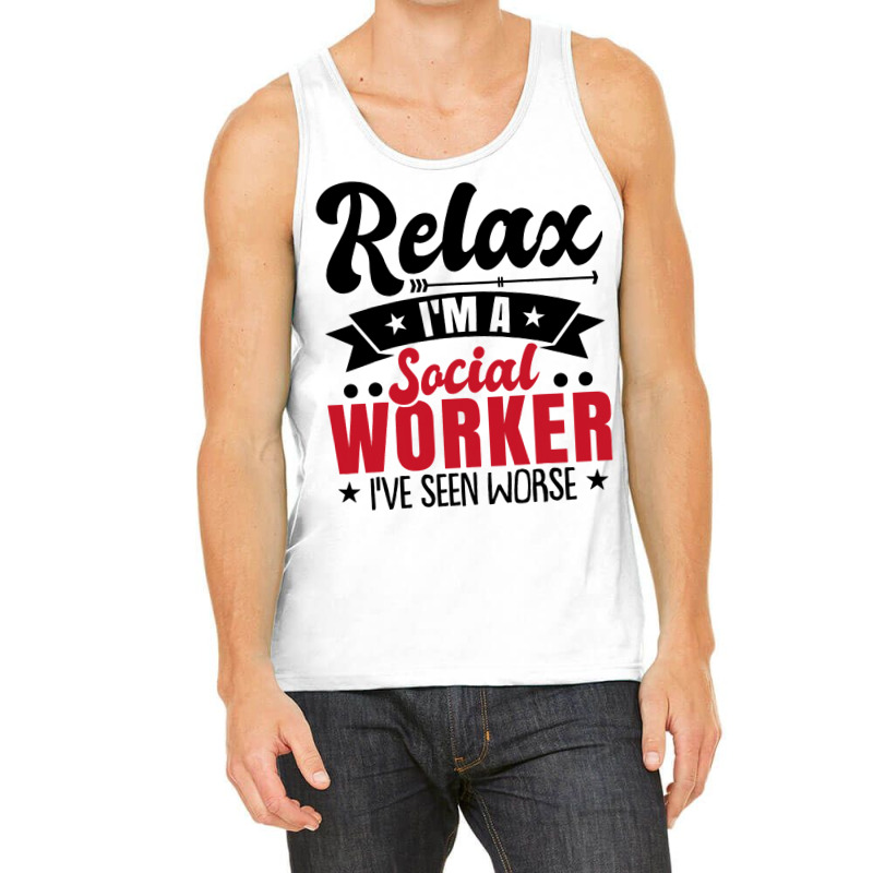 Social Worker Funny Tank Top by YadrielCarballo | Artistshot