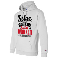 Social Worker Funny Champion Hoodie | Artistshot