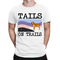 Staffordshire Bull Terrier Tails On Trails Funny D T-shirt | Artistshot