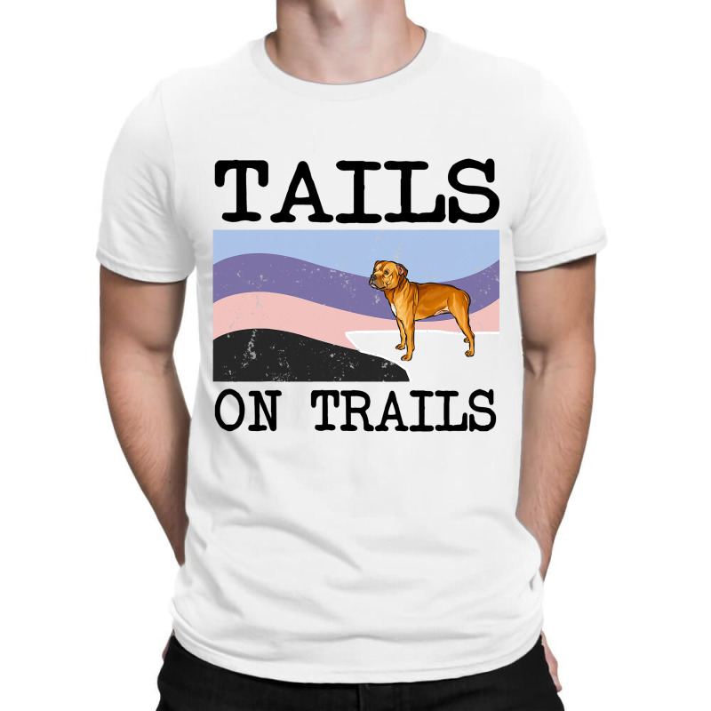 Staffordshire Bull Terrier Tails On Trails Funny D T-shirt | Artistshot