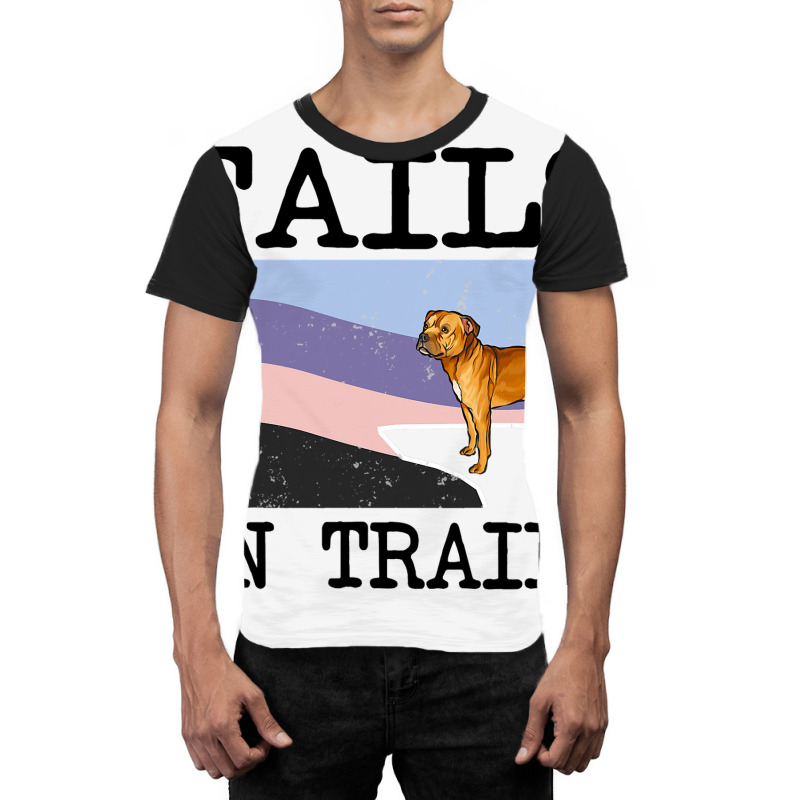 Staffordshire Bull Terrier Tails On Trails Funny D Graphic T-shirt | Artistshot