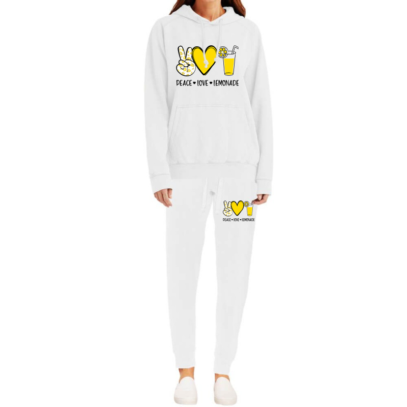 Peace Love Lemonade Funny Lemon Hoodie & Jogger Set | Artistshot