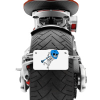 Skeleton Goalie Stick Halloween Funny Lacrosse Eas Motorcycle License Plate | Artistshot