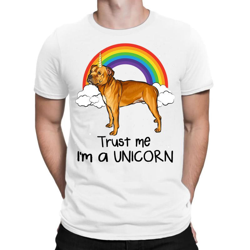 Rainbow Staffordshire Bull Terrier Trust Me Im A U T-shirt | Artistshot