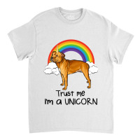 Rainbow Staffordshire Bull Terrier Trust Me Im A U Classic T-shirt | Artistshot