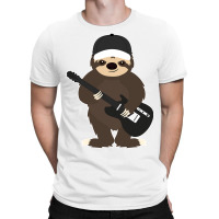 Sloth Guitar Band Member Animal Music Shirt T-shirt | Artistshot