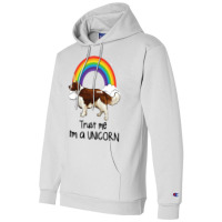 Rainbow Welsh Springer Spaniel Trust Me Im A Unico Champion Hoodie | Artistshot