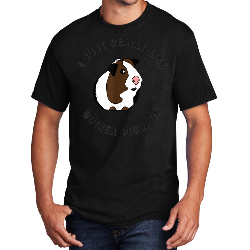 Cute And Funny I Just Really Like Guinea Pigs Ok Tshirt 54 Basic T-shirt | Artistshot