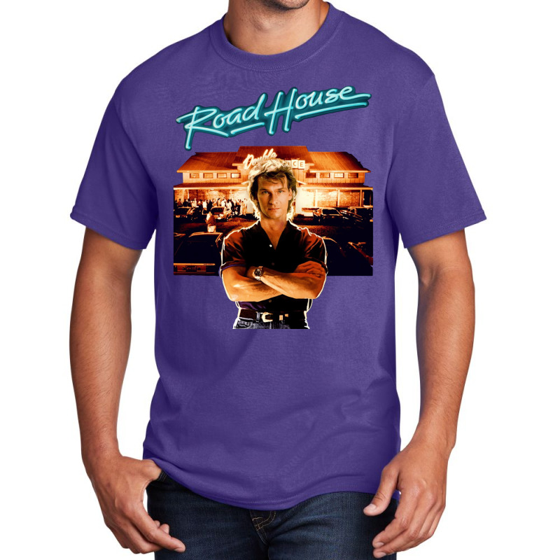 Roadhouse Patrick Swayze Retro 80_s Movie T Shirt Basic T-shirt by cm-arts | Artistshot