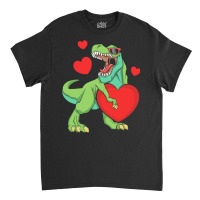 Day T  Shirt Kawaii Dinosaur Raptor Roar Valentines Day T  Shirt Classic T-shirt | Artistshot