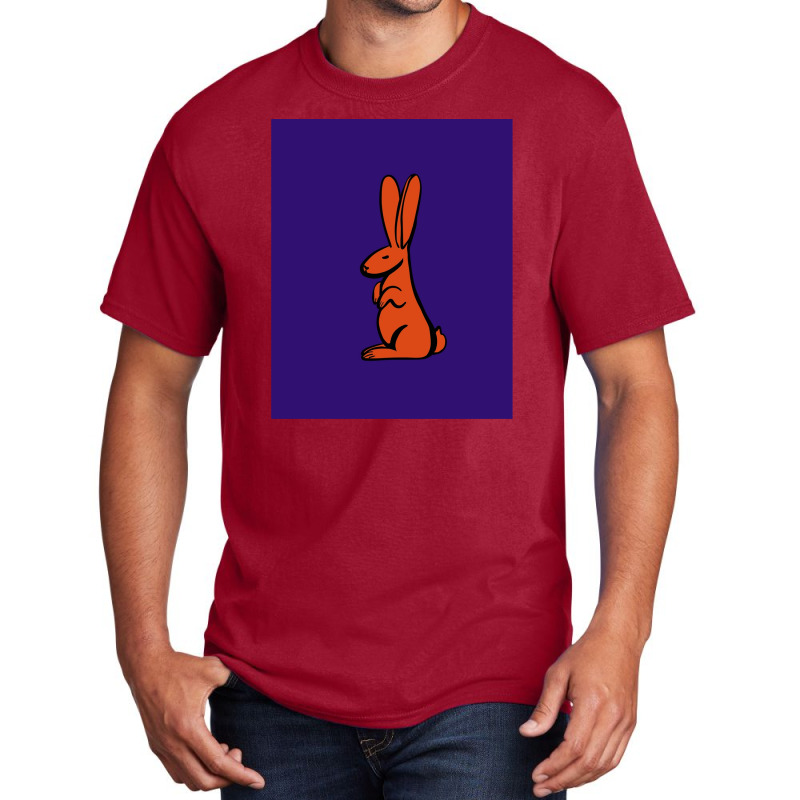 Rabbit With Long Ears Basic T-shirt by cm-arts | Artistshot