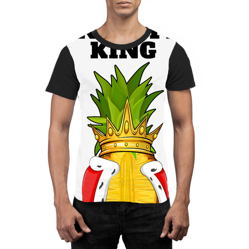 Pineapple King Mens Pineapple Lover Shirt Cute Pin Graphic T-shirt | Artistshot