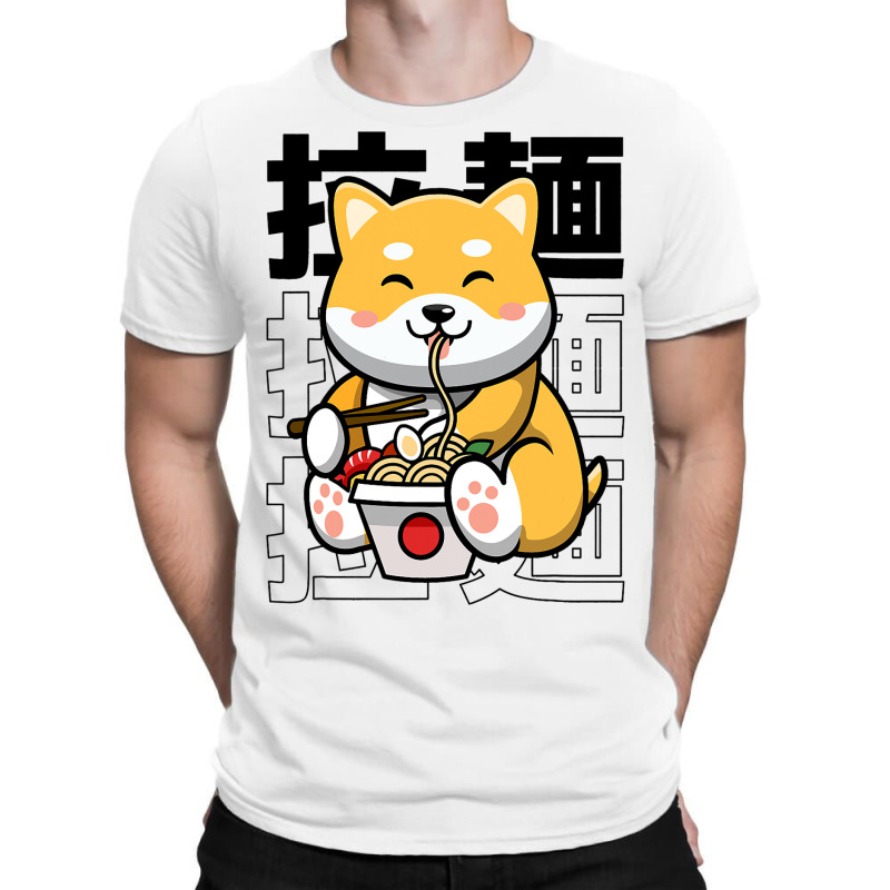 Ramen Dog Kawaii Harajuku Cute Shiba Ramen Noodles T-shirt | Artistshot