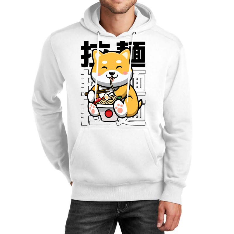 Ramen Dog Kawaii Harajuku Cute Shiba Ramen Noodles Unisex Hoodie | Artistshot