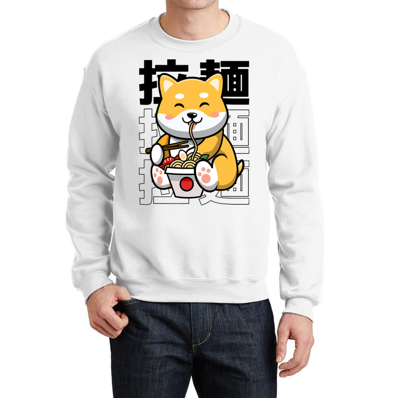 Ramen Dog Kawaii Harajuku Cute Shiba Ramen Noodles Crewneck Sweatshirt | Artistshot