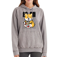 Ramen Dog Kawaii Harajuku Cute Shiba Ramen Noodles Vintage Hoodie | Artistshot