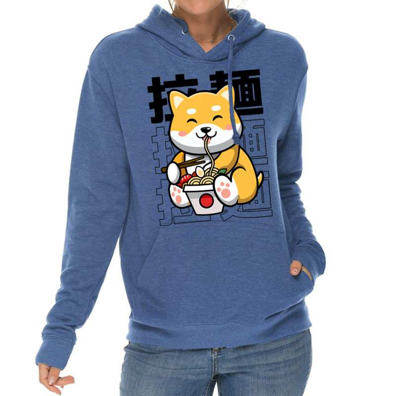 Ramen Dog Kawaii Harajuku Cute Shiba Ramen Noodles Lightweight Hoodie | Artistshot