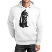 Small Baby Cat Kitten Hoodie Black White Unisex Hoodie | Artistshot