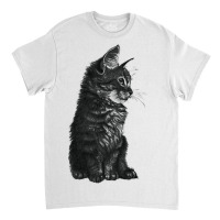 Small Baby Cat Kitten Hoodie Black White Classic T-shirt | Artistshot