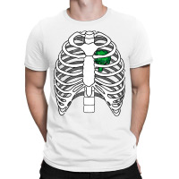 Skeleton Rib Broccoli Heart Costume Easy Halloween T-shirt | Artistshot