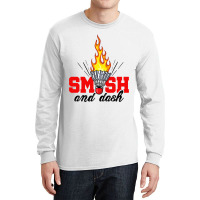 Smash And Dash Graphic Badminton Player Shuttlecoc Long Sleeve Shirts | Artistshot