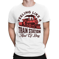 Retro Feeling Like A Train Station Kind Of Day T-shirt | Artistshot