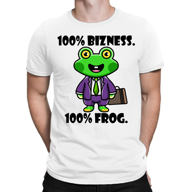 Retro Frog Businessman Funny Saying Bizness Cute F T-shirt | Artistshot