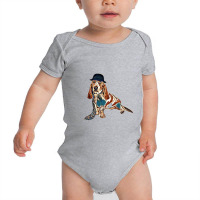 A Funny Image Of A Basset Hou Wearing G Baby Bodysuit | Artistshot