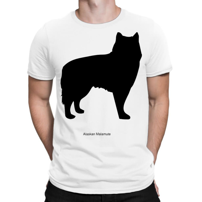 Silhouette Of Dog Breed Alaskan Malamute T-shirt | Artistshot