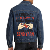 Sewing Quilting Tailor Dressmaker Funny Crochet Lo Men Denim Jacket | Artistshot