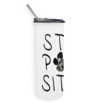 Stay Positive Alaskan Malamute Skinny Tumbler | Artistshot