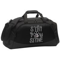 Stay Positive Alaskan Malamute Active Duffel | Artistshot