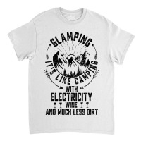 Retro Glamping Camper Glamper Women Men Wine Funny Classic T-shirt | Artistshot