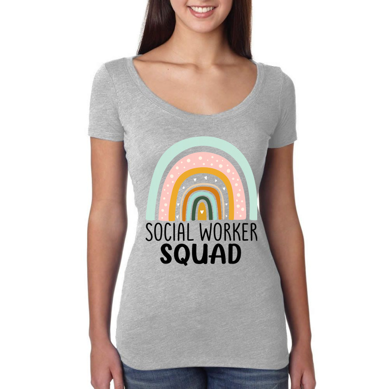 Social Worker Squad Week Appreciation Day Men Wome Women's Triblend Scoop T-shirt by KIRKBALLARD | Artistshot