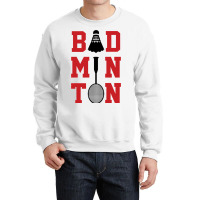 Retro Graphic Badminton Player Shuttlecock Player  Crewneck Sweatshirt | Artistshot