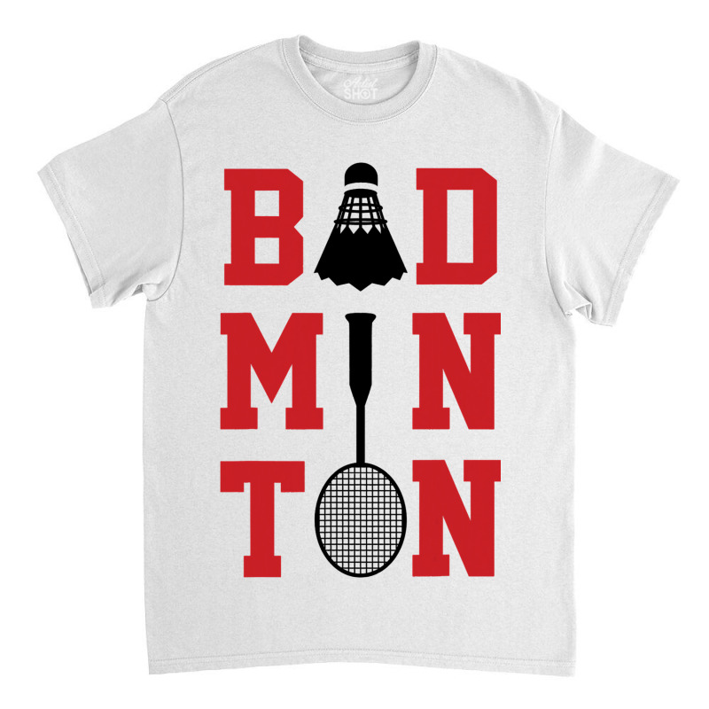 Retro Graphic Badminton Player Shuttlecock Player  Classic T-shirt | Artistshot