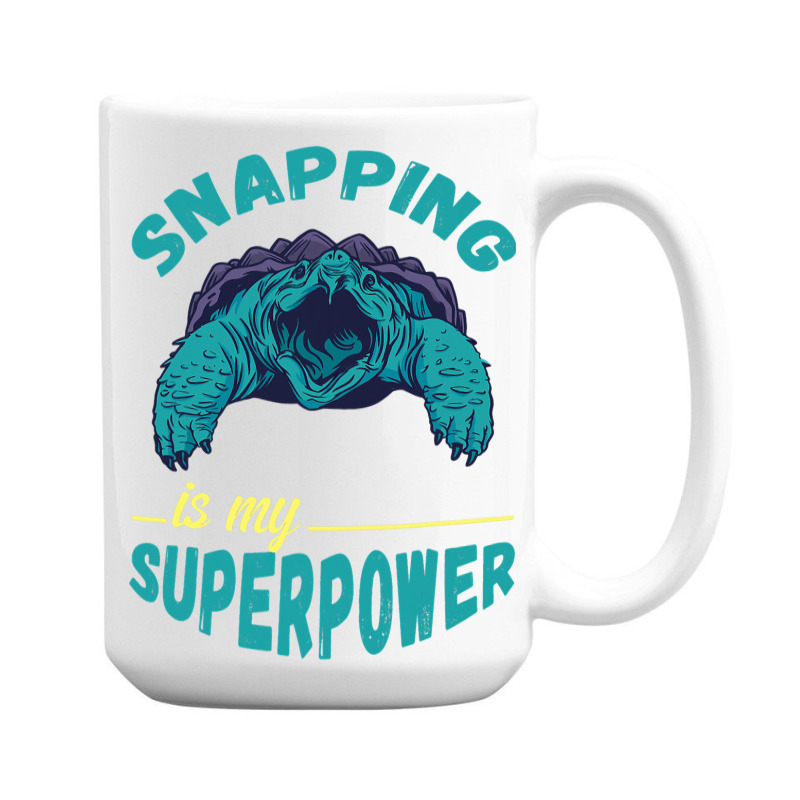 Snapping Turtle My Superpower Reptile Snapping Tur 15 Oz Coffee Mug | Artistshot