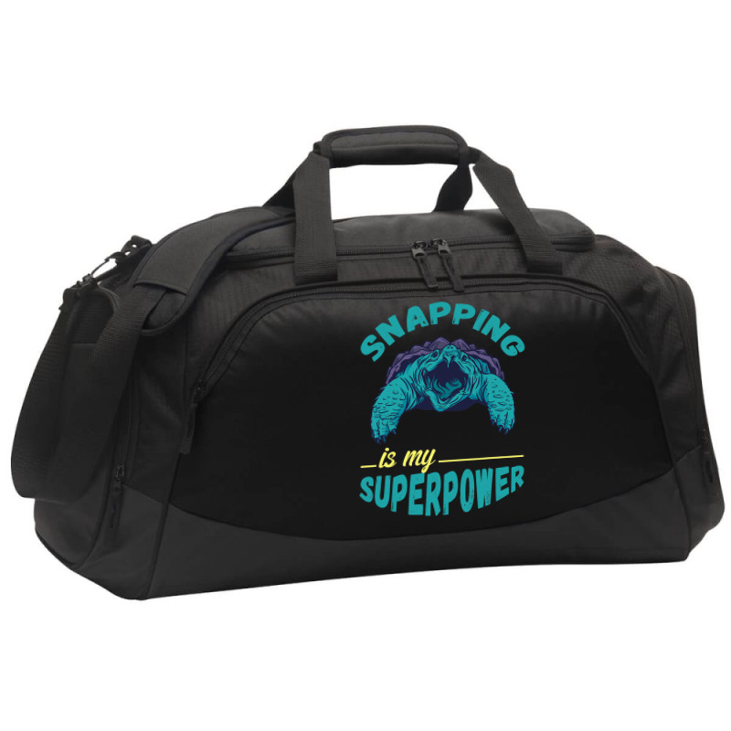 Snapping Turtle My Superpower Reptile Snapping Tur Active Duffel | Artistshot