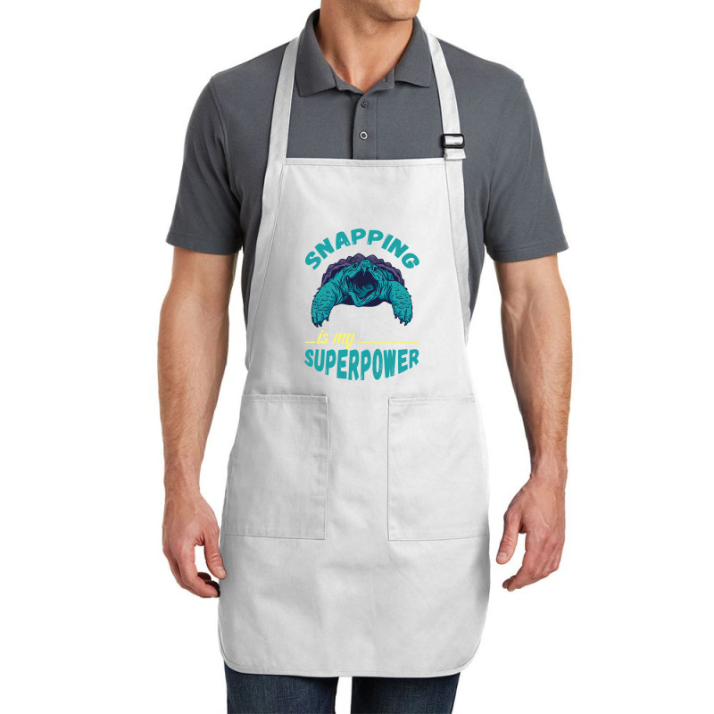 Snapping Turtle My Superpower Reptile Snapping Tur Full-length Apron | Artistshot