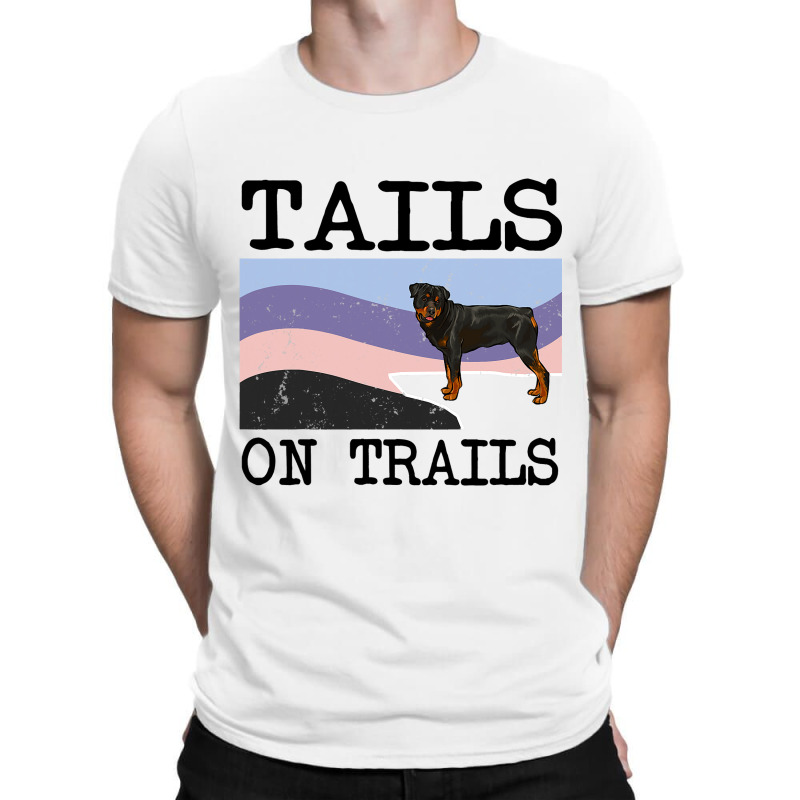 Rottweiler Tails On Trails Funny Dog Hiking T-shirt | Artistshot