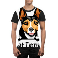 Rat Terrier Gifts Decor Print Dog Graphic T-shirt | Artistshot