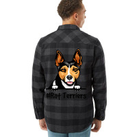 Rat Terrier Gifts Decor Print Dog Flannel Shirt | Artistshot